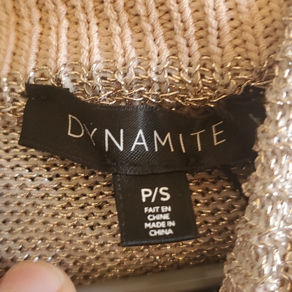 BNWT Rose Gold Top from Dynamite - Picture 3 of 4